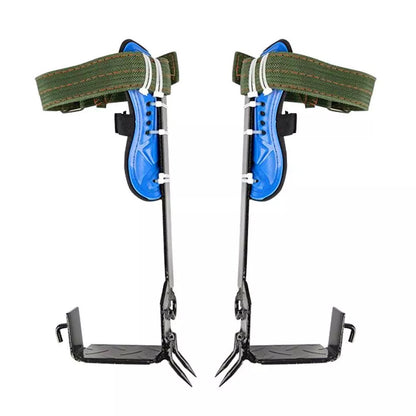 Upgraded stainless steel tree climbing belt with five claws for secure climbing