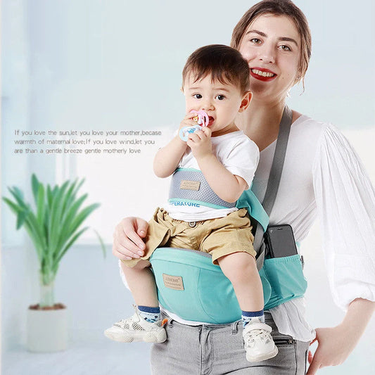 Multifunctional children's strap baby carrier with waist stool in various colors