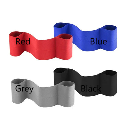 Elbow joint resistance bandage in red, grey, blue, or black, sizes S, M, L, for boxing and exercise support.
