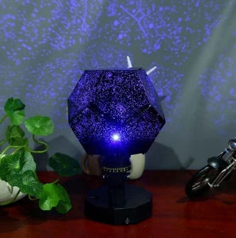 Enchanting Star Projection Lamp casting a mesmerizing display of twinkling stars across a wall
