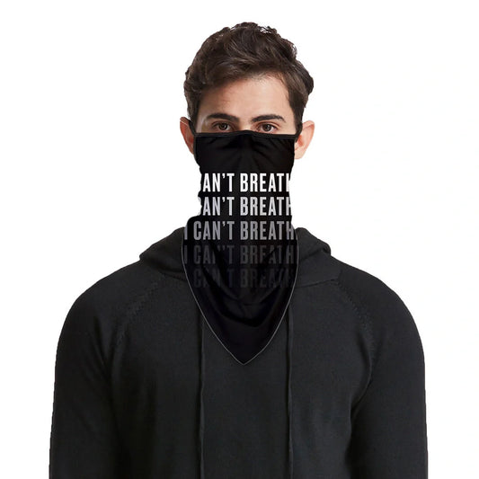I can't breathe scarf in lightweight polyester, suitable for all seasons