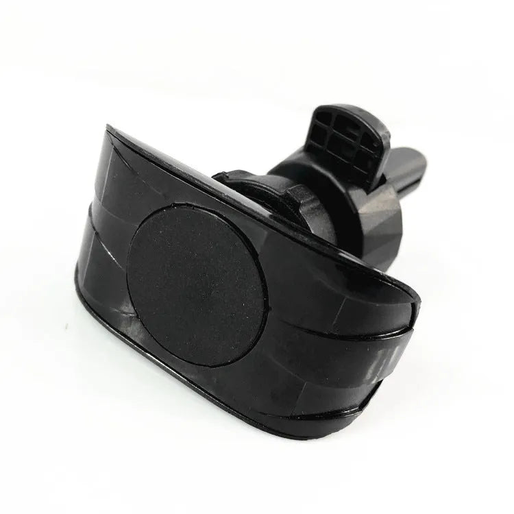 Universal car phone holder for most vehicle air vents in matt black finish, designed with flexible gooseneck arm and stable clip-on base for secure smartphone positioning while driving