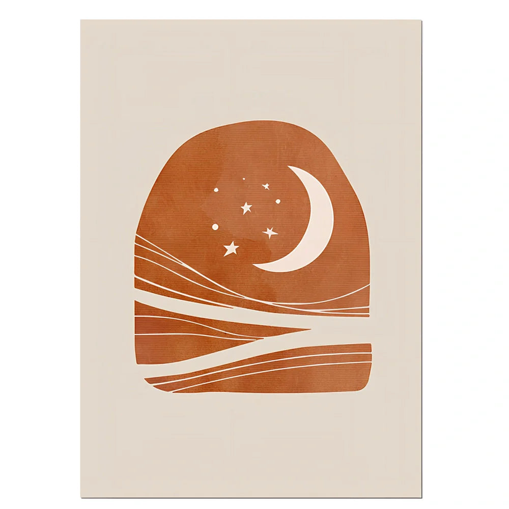 Pink abstract Nordic canvas painting in 30x40cm size with aluminium alloy frame, micro-jet printed for living room display