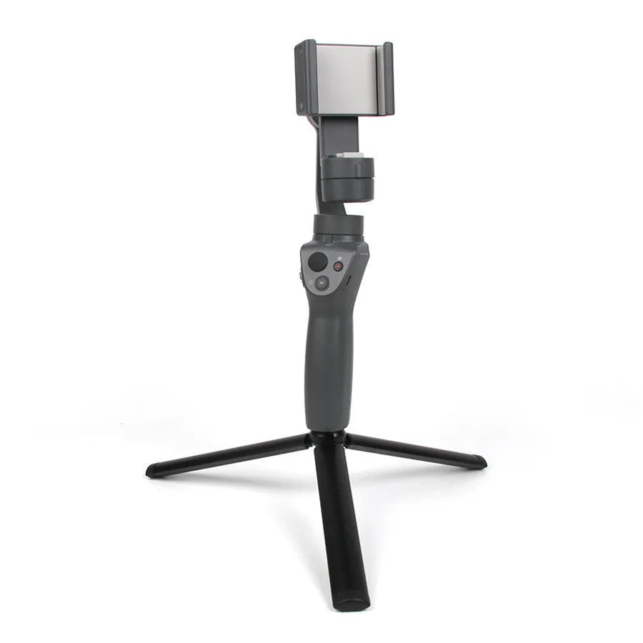 Black aluminium tripod stabilizer for Apple iPhone mobile phones