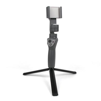 Black aluminium tripod stabilizer for Apple iPhone mobile phones