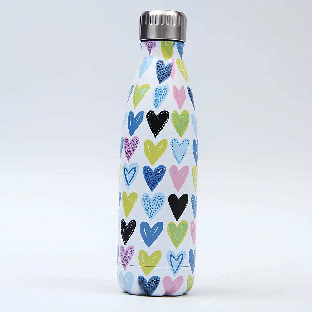 500ml stainless steel sports bottle in various colours with vacuum insulation and secure lid for gym use