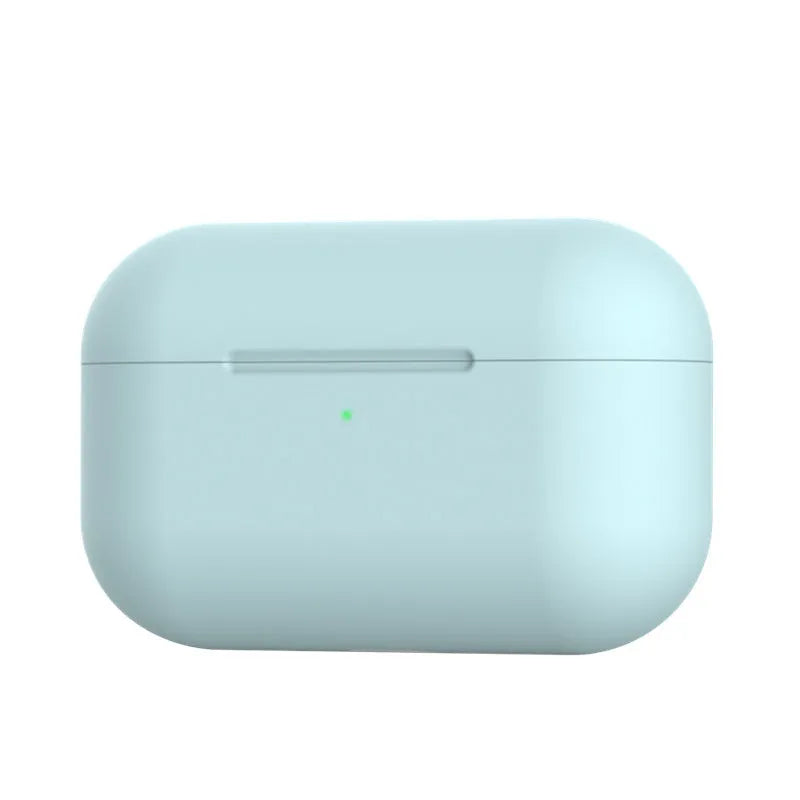 Silicone protective cover for AirPods Pro headphones in multiple colour options showing shock absorption design