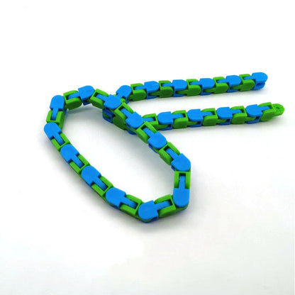 Hands-On Anti-Stress Fidget Chain Toy - Versatile Puzzle Bracelet for Fidgeters, Stress Relief, and Mindful Entertainment