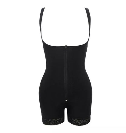 Shaping Butt Lifter Bodysuit in black with adjustable straps for enhanced silhouette