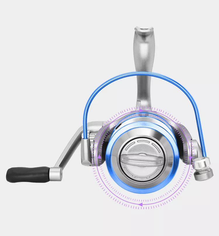 High-grade metal fishing reel with smooth casting mechanism for anglers