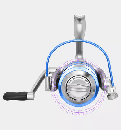 High-grade metal fishing reel with smooth casting mechanism for anglers