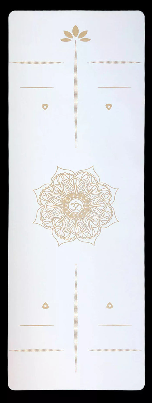 6mm thick yoga mat in black, red, or white for optimal support and comfort during yoga practice