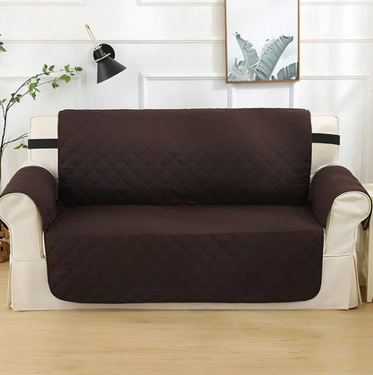 Lake blue pet waterproof compartment sofa cushion 190x228cm in polyester protecting against spills