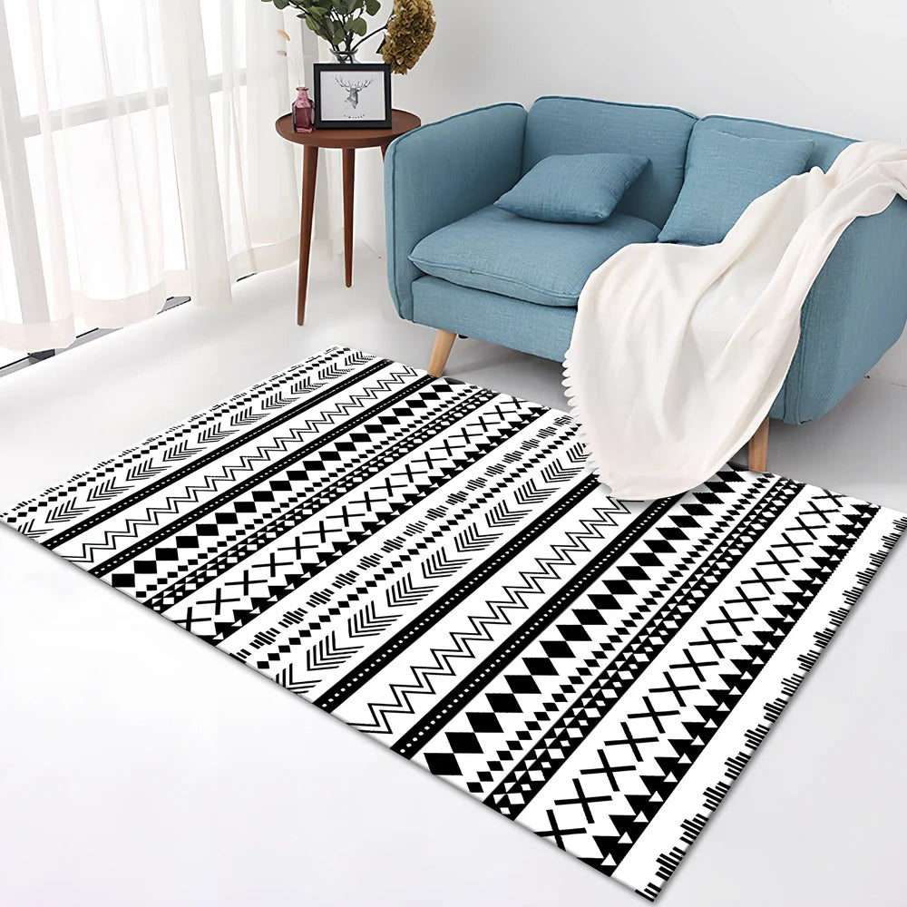 Rectangular crystal velvet carpet in charcoal grey showing textured surface and straight edges