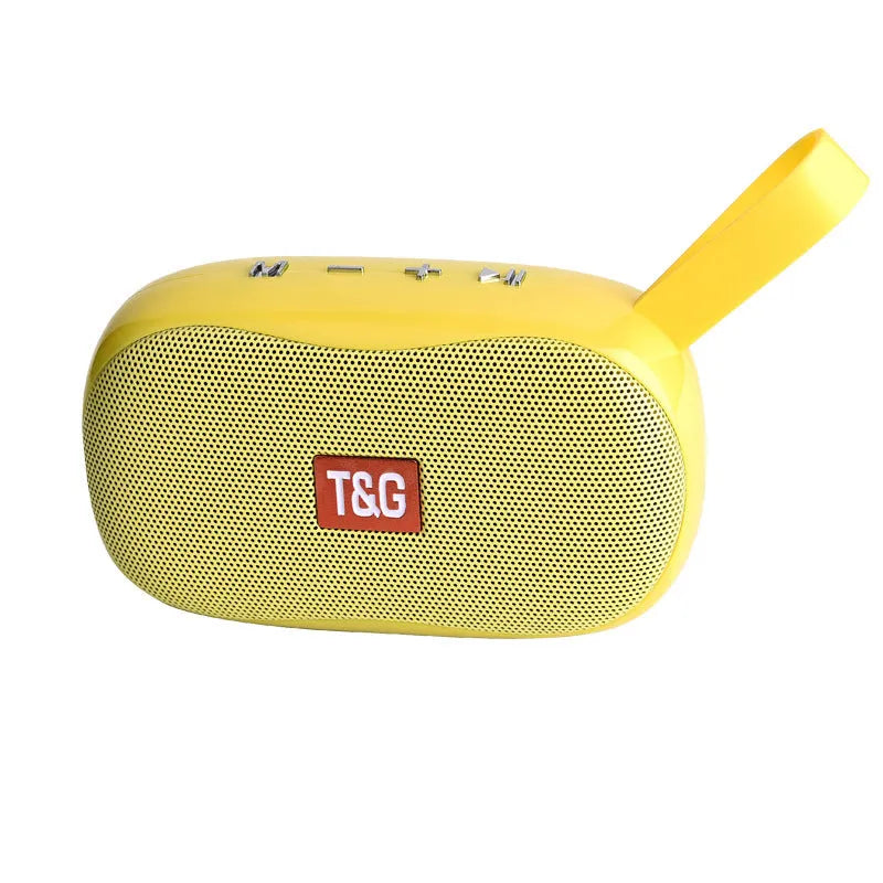 TG173 portable Bluetooth speaker in black, 121x45.5x70.8mm, with 52mm driver and 5W power.