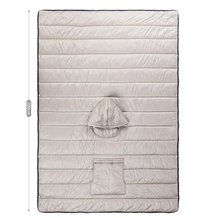 Portable Camping Quilt in khaki, deep blue, or wax apple purple, lightweight and waterproof for outdoor use