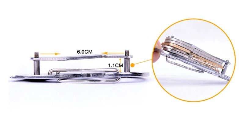 Multifunctional outdoor key clip with bottle opener and screwdriver tools for everyday carry and outdoor adventures