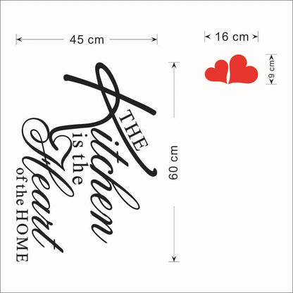 Custom PVC wall stickers in black, 58X45cm, for home and shop decoration