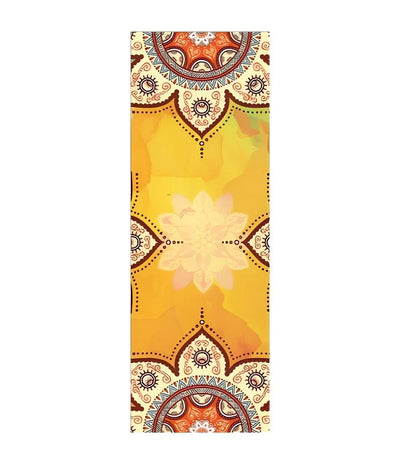 Microfiber yoga towel with mandala pattern measuring 183×63cm with 2mm thickness