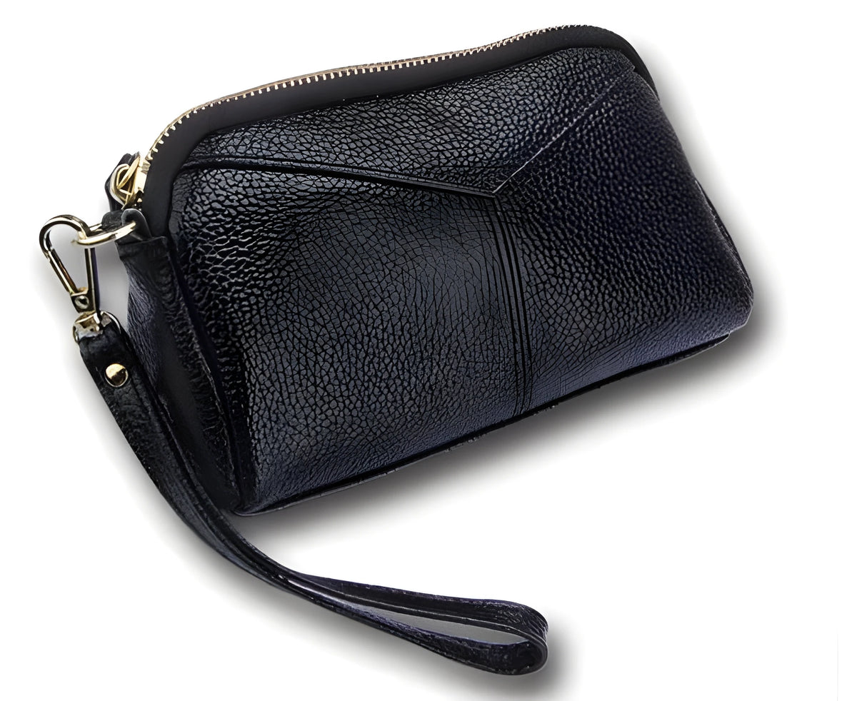 Women's PU sequined box messenger bag 18x5x11cm with hasp closure, two straps, and interior zip pocket