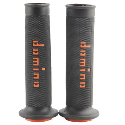Motorcycle handle gel grips in various colours showing 22mm and 24mm inner diameter options