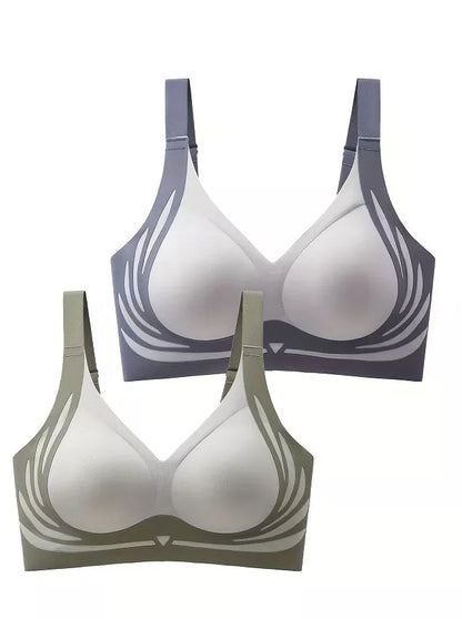 Anti-sagging Running Shock-proof Sports Fixed Cup Bra in various colors and sizes