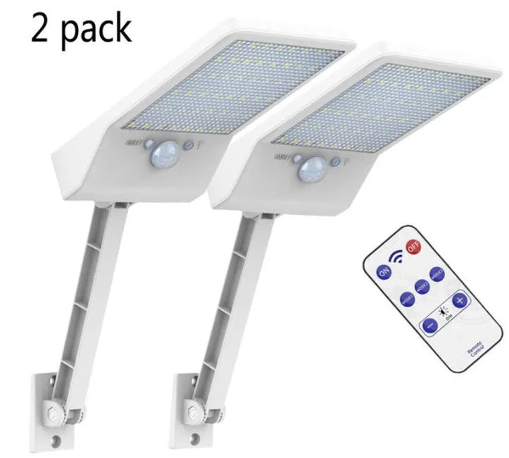 Outdoor sensor wall light in black or white with IP65 rating, 8W white LED, and 48LED style option for garden or patio.
