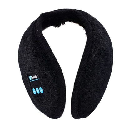 Bluetooth earmuffs with cotton blend material, built-in microphone, and intuitive controls for hands-free calling and music streaming