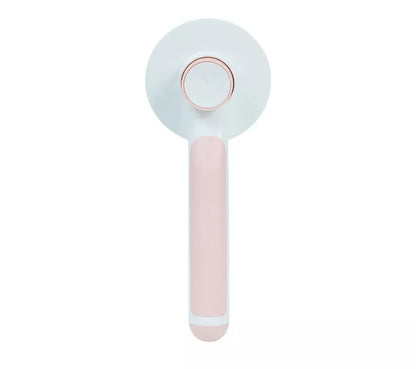 Round Handle Pet Passage Comb with stainless steel needles and self-cleaning feature