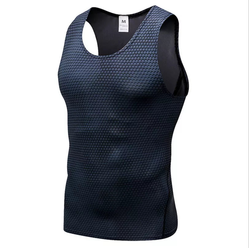 Men's Sports Vest in Polyester Fiber, available in multiple colors and sizes