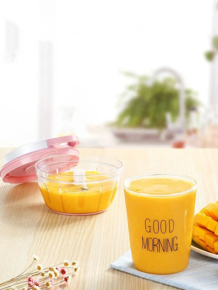 Compact home ginger garlic blender with 400ml bowl and 3 stainless steel blades for quick kitchen prep