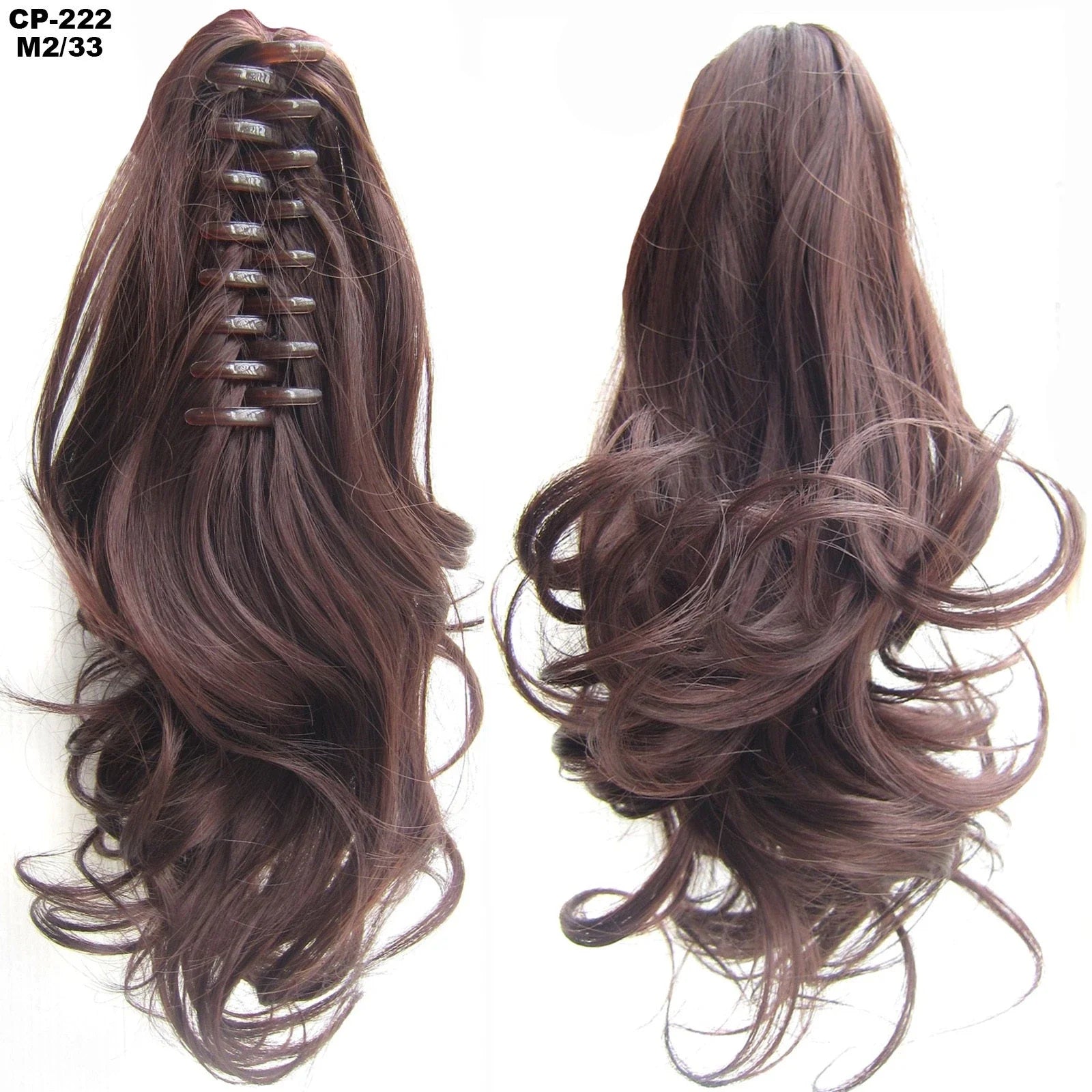 Stylish ponytail hair extension with natural-looking synthetic fibers for comfortable all-day wear