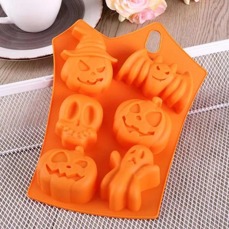 Halloween Pumpkin Silicone Cake Mold for baking detailed desserts