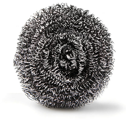 Magic eraser cotton nano emery sponge measuring 10x7x2.5cm with integrated 7cm steel ball for kitchen cleaning