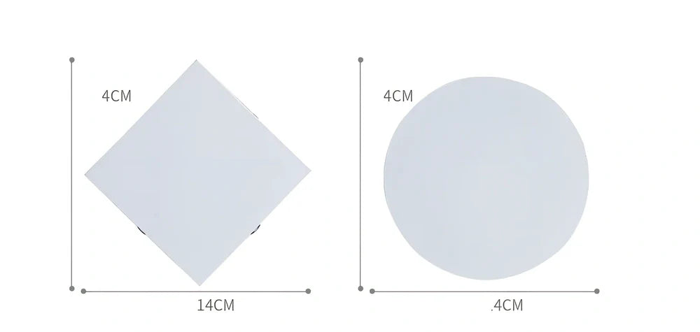 Cross-shaped decorative LED lamp with iron frame, 14cm size, for bedside and living room illumination