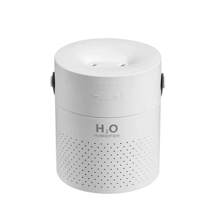 Alana wireless humidifier with green casing, dual mist nozzles, and 1100ml transparent water tank