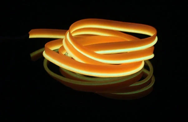 Flexible LED strip lights in various colors for neon party decor, bicycle, and dance lighting