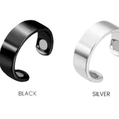 Magnetic Therapy Ring with acupressure design for sleep apnea relief and improved circulation