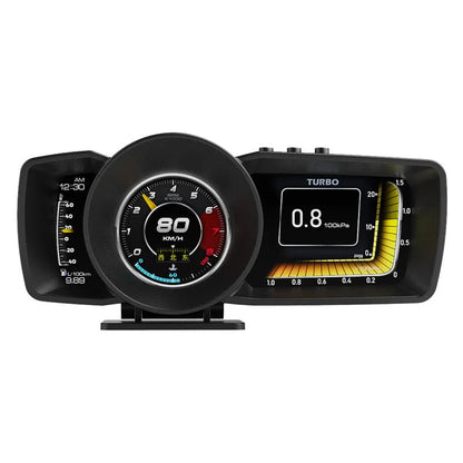 A600 car monitoring computer with 4.3-inch colour display for OBDII diagnostics and GPS BeiDou navigation