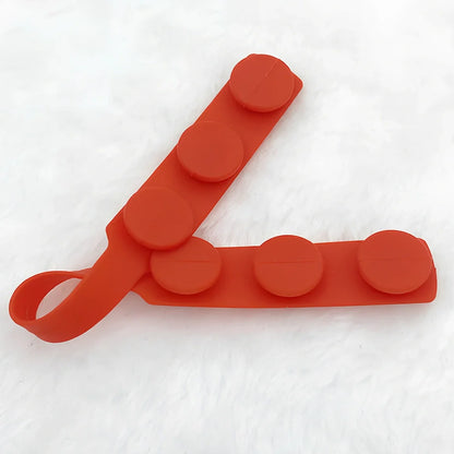 Silicone mask extension strap showing 1.5cm width and colour options including transparent