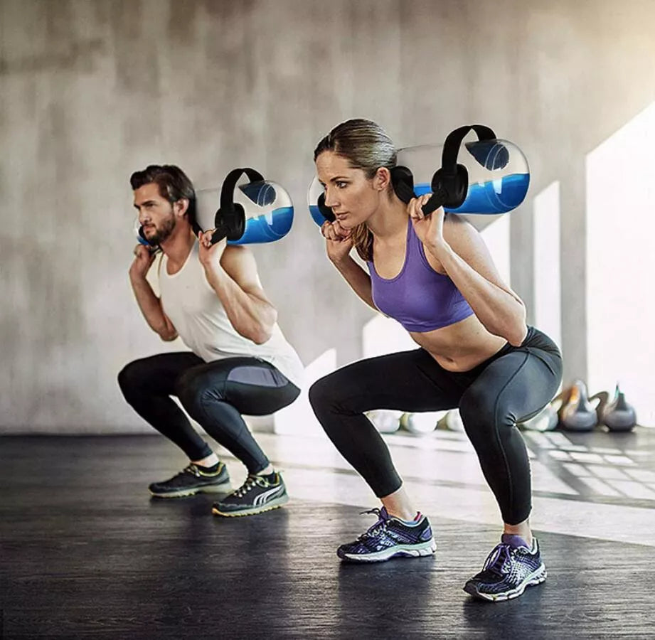 Adjustable Water Bag Weight for fitness training with pump and storage bag