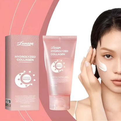 75ml collagen night sleep facial mask with application brush for overnight skincare