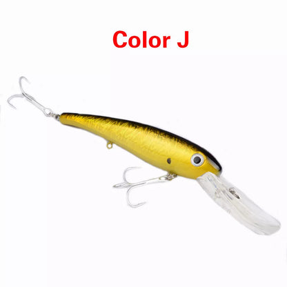 20CM Glossy Mino Fishing Lure with vibrant colors and durable ABS construction
