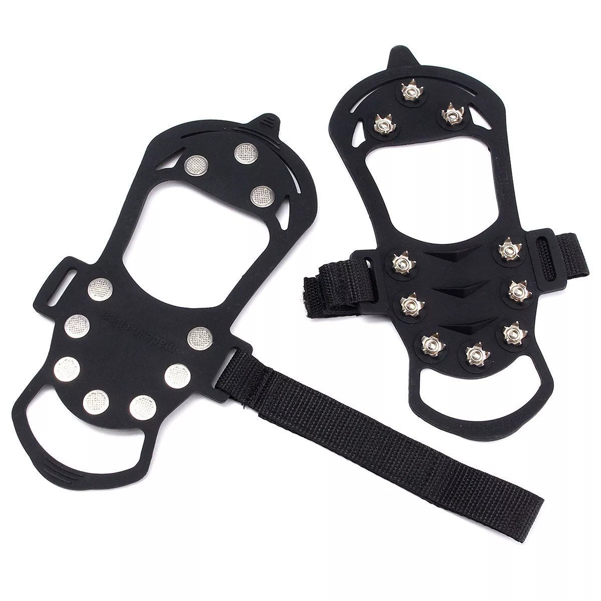 Outdoor Ice Floes Gripper with 10 steel studs for non-slip traction on ice