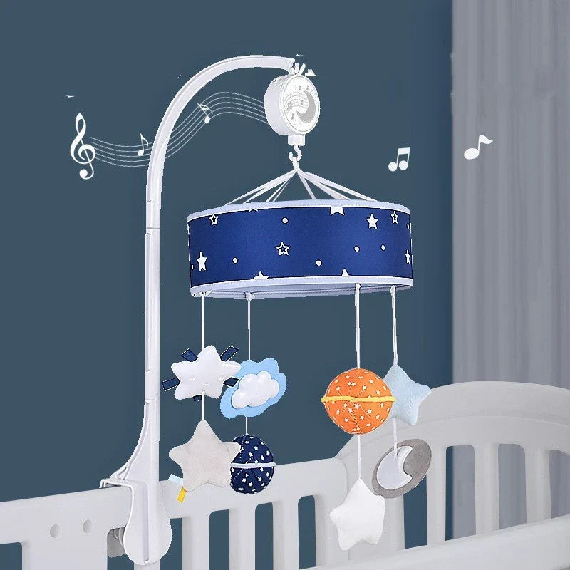 Hhomeenjoy Soothing Baby Mobile with Rotating Music and Comfort Toy
