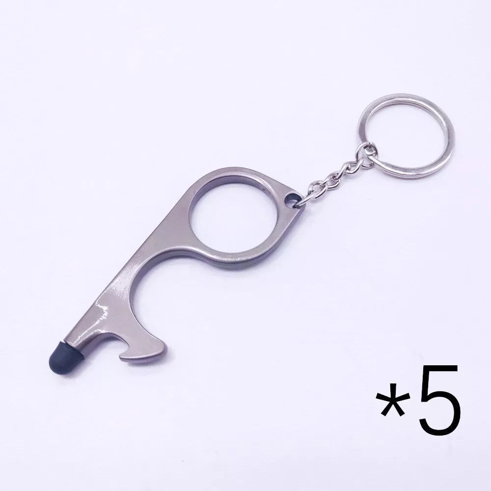 Alloy protective door opener keychain in various colors