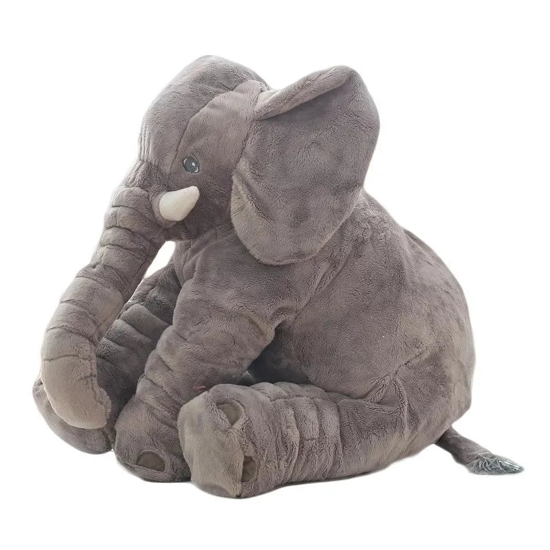 Elephant doll pillow baby comfort sleep toy in short plush with PP cotton filling, 60cm and 40cm sizes