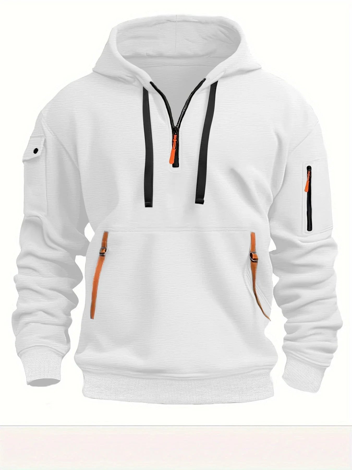 Comfy hooded pullover sweatshirt in various colors and sizes for men and women