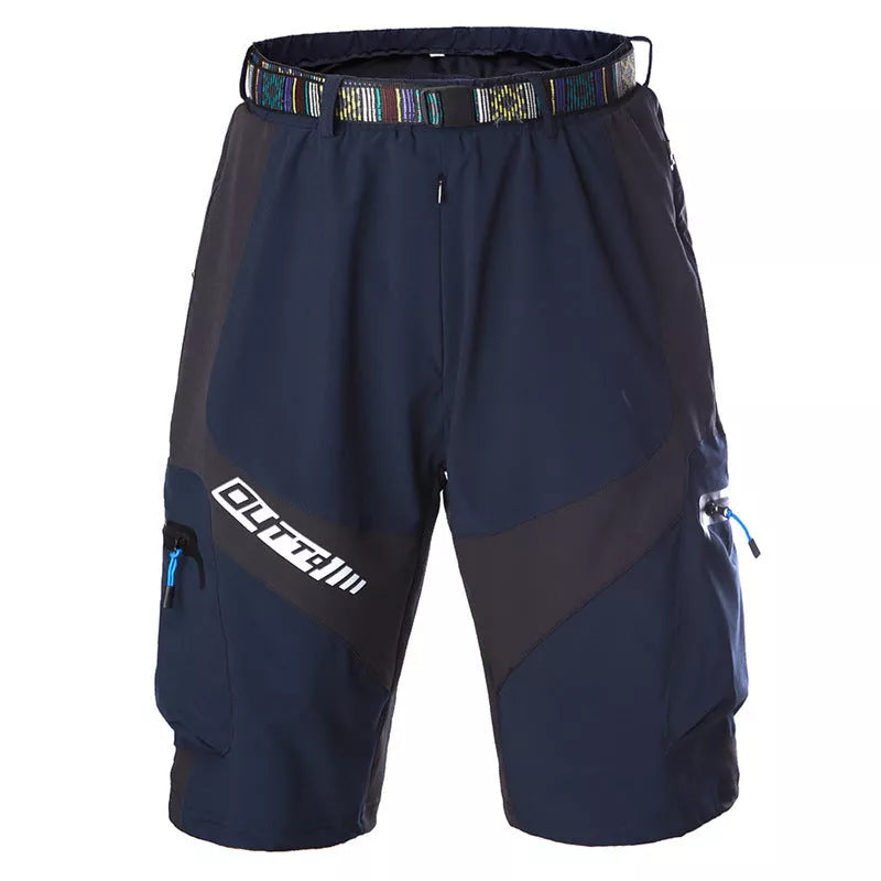 Men's off-road mountain bike cycling shorts in various colors and sizes
