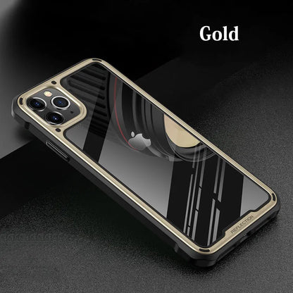 Transparent silicone phone case for iPhone 11 series showing six colour options